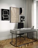 Cargar imagen en el visor de la galería, Set Cuadros Decorativos Abstracto Negro Arena 2 - 230 B - 4piezas Arte Moderno y Minimalista Estilo Nordico Tonos Neutros

