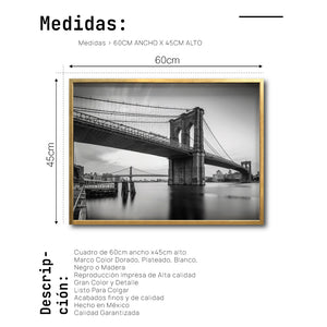 Cuadro Decorativo NY 020 - Puente de Brooklyn Nueva York