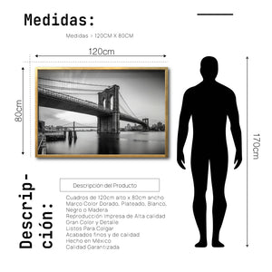 Cuadro Decorativo NY 020 - Puente de Brooklyn Nueva York