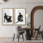 Cargar imagen en el visor de la galería, Venta lienzo decorativos abstractos Canvas online para tu recámara. Decoración de interiores. Decoración en blanco y negro.
