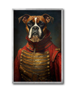 Cargar imagen en el visor de la galería, Venta de cuadros decorativos Canvas Perros Época para tu comedor.  Animales Clásicos, moderno, cuerpo de humano, antropomórficos. Boxer
