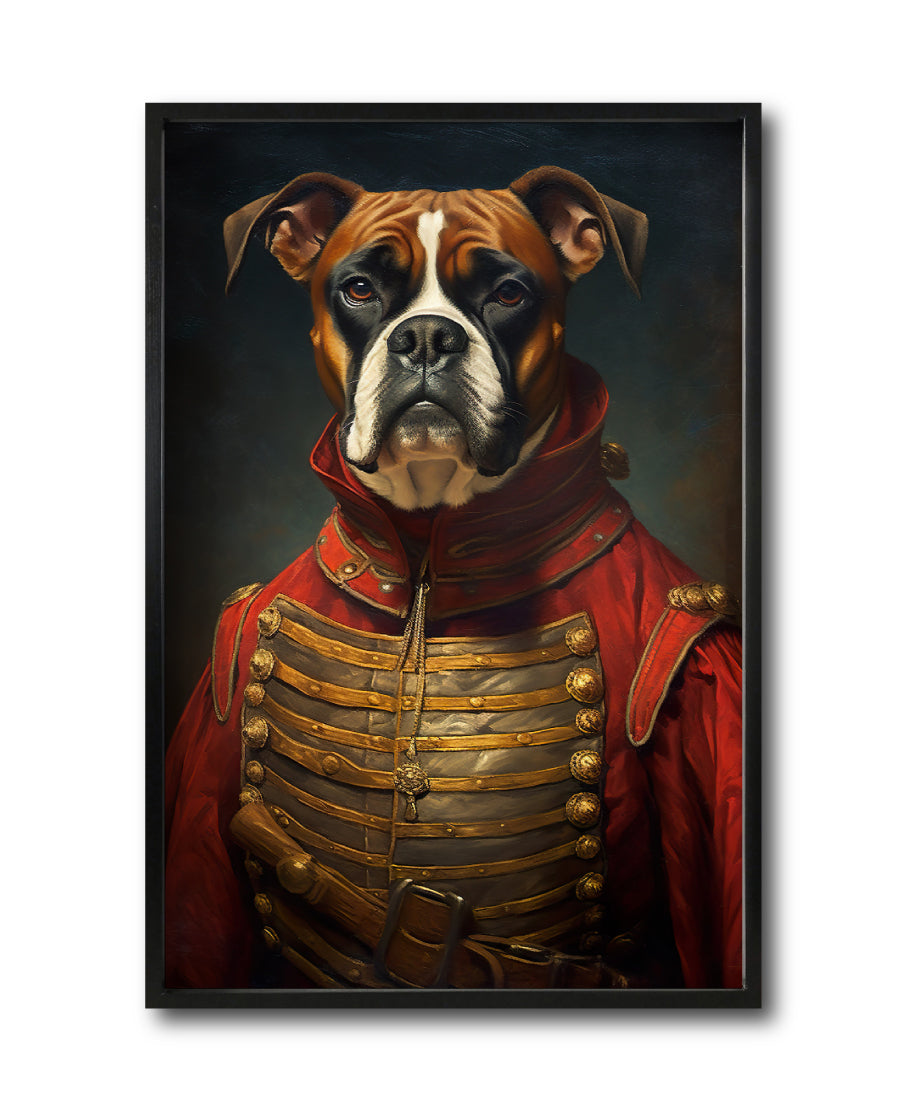 Cuadro Decorativo Perros Epoca 020 - Boxer Aristócrata