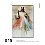 Cargar imagen en el visor de la galería, Cuadro Decorativo - Religión 020 - Jesus Señor de la Misericordia, Arte Bíblico Cristiano Abstracto
