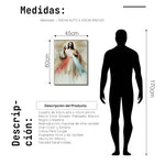 Cargar imagen en el visor de la galería, Cuadro Decorativo - Religión 020 - Jesus Señor de la Misericordia, Arte Bíblico Cristiano Abstracto
