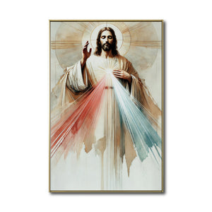 Cuadro Decorativo - Religión 020 - Jesus Señor de la Misericordia, Arte Bíblico Cristiano Abstracto