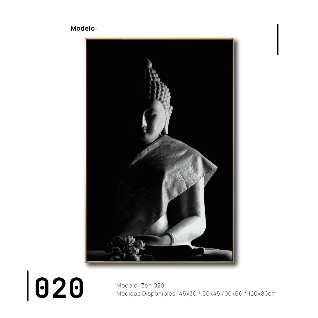 Cuadro Decorativo - Zen 020 - Buda en Meditación