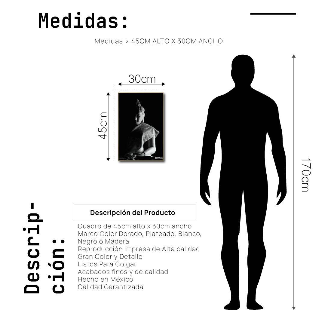 Cuadro Decorativo - Zen 020 - Buda en Meditación