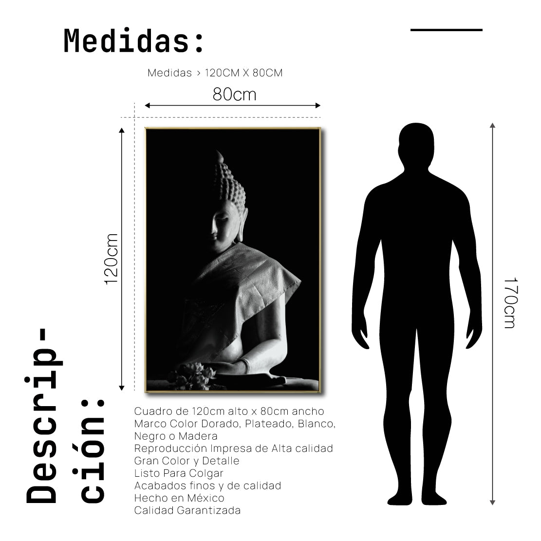 Cuadro Decorativo - Zen 020 - Buda en Meditación