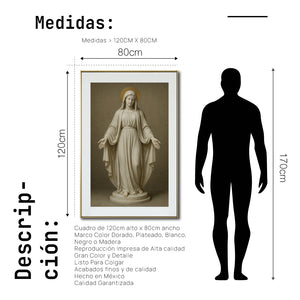 Cuadro Decorativo - Religion 021 - Virgen María Arte Bíblico Abstracto