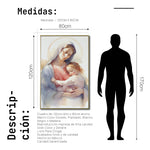 Cargar imagen en el visor de la galería, Cuadro Decorativo - Religion 022 - Virgen María, Arte Bíblico Abstracto
