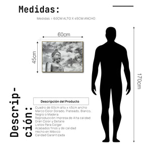 Cuadro Decorativo - Zen 021 - Escultura de Buda