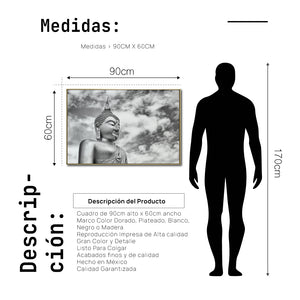 Cuadro Decorativo - Zen 021 - Escultura de Buda