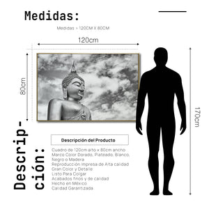 Cuadro Decorativo - Zen 021 - Escultura de Buda