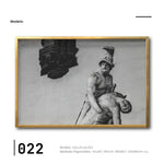 Cargar imagen en el visor de la galería, Compra cuadro decorativo Canvas de Escultura online para tu comedor, blanco y negro, minimalista, moderno.
