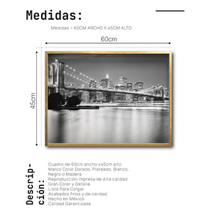 Cuadro Decorativo NY 022 - Puente de Brooklyn Nueva York
