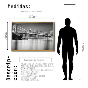 Cuadro Decorativo NY 022 - Puente de Brooklyn Nueva York