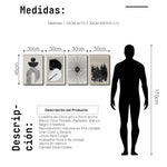 Cargar imagen en el visor de la galería, Set Cuadros Decorativos Abstracto Negro Arena 2 - 226C - 4piezas Arte Moderno y Elegante Estilo Nordico Boho en Tonos Neutros
