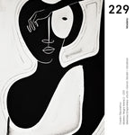 Cargar imagen en el visor de la galería, Cuadro Decorativo Abstracto Negro Arena 2-229 Silueta Femenina Minimalista  Arte Lineal Tribal
