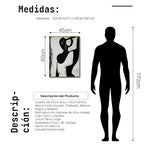 Cargar imagen en el visor de la galería, Cuadro Decorativo Abstracto Negro Arena 2-229 Silueta Femenina Minimalista  Arte Lineal Tribal
