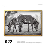 Cargar imagen en el visor de la galería, Cuadro Decorativo Fauna 022 - Cebras Blanco y Negro
