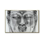 Cargar imagen en el visor de la galería, Cuadro Decorativo -  Zen 022 - Cabeza de Buda en Blanco y Negro
