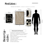 Cargar imagen en el visor de la galería, Set Cuadros Decorativos Abstracto Negro Arena 2 - 230 B - 4piezas Arte Moderno y Minimalista Estilo Nordico Tonos Neutros
