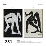 Cargar imagen en el visor de la galería, Set Cuadros Decorativos Abstracto Negro Arena 2-231 -Diptico
