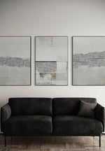 Cargar imagen en el visor de la galería, Set Cuadros Decorativos Abstract Colors 2 - 265 - Triptico Moderno y Elegante Arte Estilo Boho con Textura en Tonos Neutros
