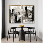 Cargar imagen en el visor de la galería, Venta de cuadros decorativos Abstractos de calidad para tu comedor.  Cuadro Moderno, Minimalista y elegante. Decoración de interiores. Interiorismo. 
