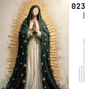 Cuadro Decorativo - Religion 023 - Virgen de Guadalupe, Arte Bíblico Abstracto