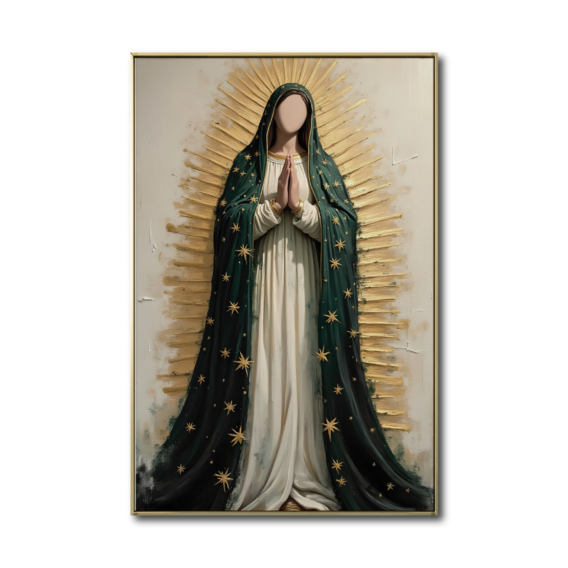 Cuadro Decorativo - Religion 023 - Virgen de Guadalupe, Arte Bíblico Abstracto