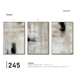 Cargar imagen en el visor de la galería, Set Cuadros Decorativos Abstracto Negro Arena 2 - 245 - Triptico Moderno y Elegante Estilo Nordico Tonos Neutros
