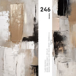 Cargar imagen en el visor de la galería, Set cuadros decorativos Abstracto Negro Arena 2 - 246 - Diptico Moderno y Elegante Arte Estilo Nordico en Tonos Neutros
