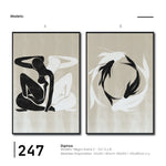 Cargar imagen en el visor de la galería, Set Cuadros Decorativos Abstracto Negro Arena 2 - 247 - Diptico Moderno y Minimalista Estilo Nordico Tonos Neutros
