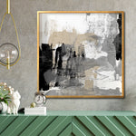 Cargar imagen en el visor de la galería, Cuadro Decorativo Abstracto Negro Arena 024 - Para Credenza
