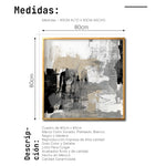 Cargar imagen en el visor de la galería, Cuadro Decorativo Abstracto Negro Arena 024 - Para Credenza
