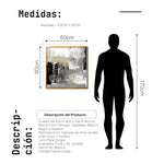 Cargar imagen en el visor de la galería, Cuadro Decorativo Abstracto Negro Arena 024 - Para Credenza
