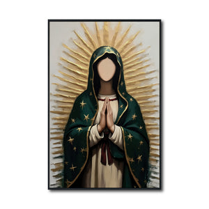 Cuadro Decorativo - Religion 024 - Virgen de Guadalupe, Arte Bíblico Abstracto