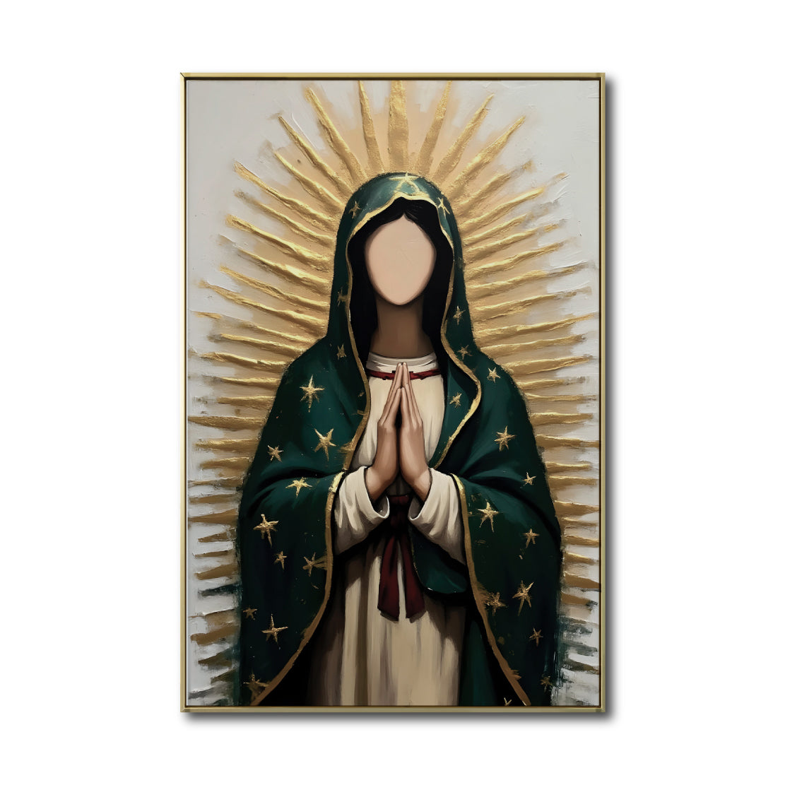 Cuadro Decorativo - Religion 024 - Virgen de Guadalupe, Arte Bíblico Abstracto