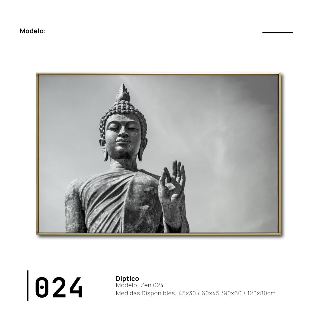 Cuadro Decorativo - Zen 024 - Buda en Meditación
