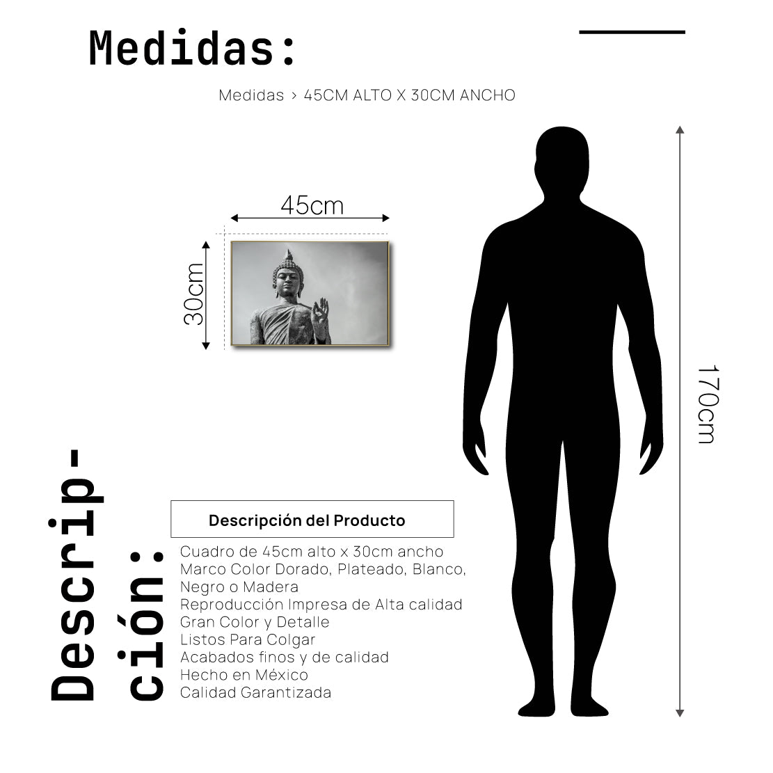Cuadro Decorativo - Zen 024 - Buda en Meditación