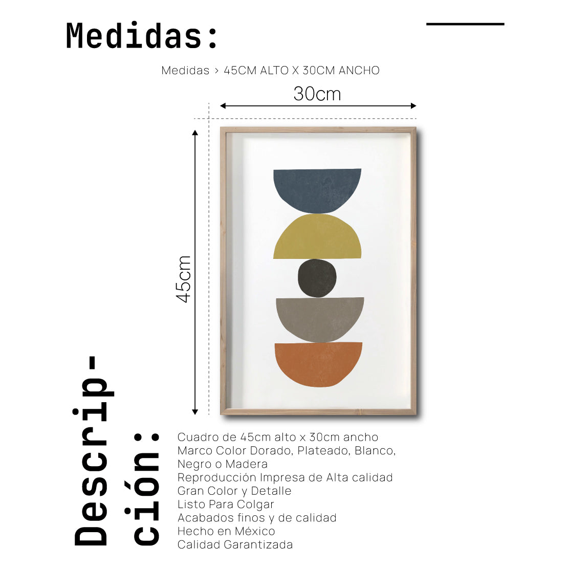 Cuadro Decorativo Abstract Colors 025 - Arte Abstracto Geométrico a colores