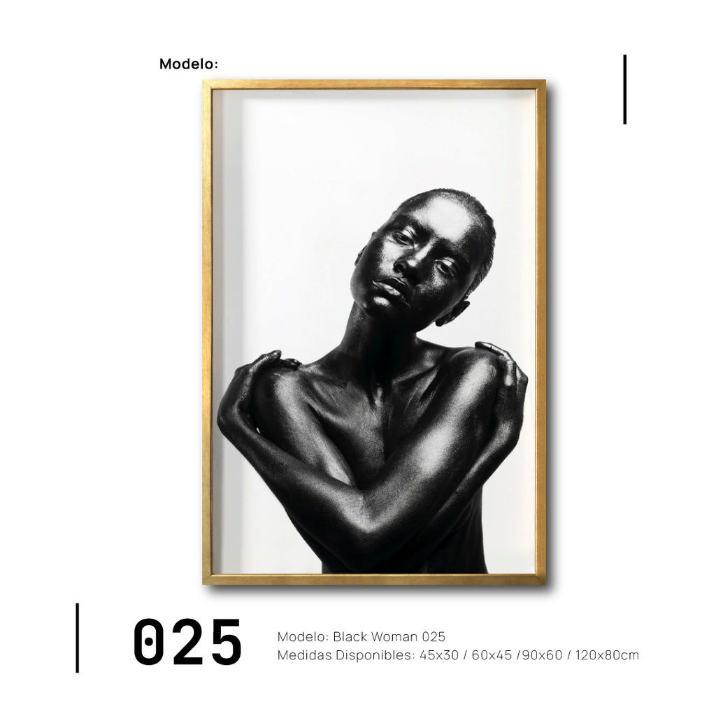 Compra cuadros Mujer Negra Africana Rostro para tu comedor. Galería314. 025 Arte en blanco y negro.
