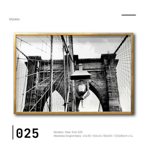 Cuadro Decorativo NY 025- Puente de Brooklyn Nueva York
