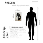 Cargar imagen en el visor de la galería, Cuadro Decorativo Abstracto Negro Arena 258 - Boceto de Caballo Negro Arte Moderno en Tonos Neutros
