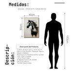 Cargar imagen en el visor de la galería, Cuadro Decorativo Abstracto Negro Arena 258 - Boceto de Caballo Negro Arte Moderno en Tonos Neutros
