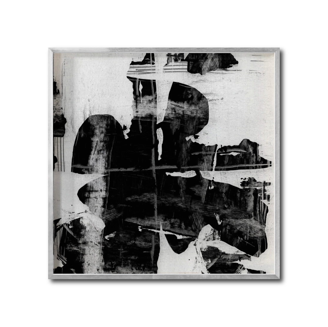 Cuadro Decorativo Abstracto Negro Arena 025 - Para Credenza