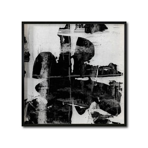 Cuadro Decorativo Abstracto Negro Arena 025 - Para Credenza