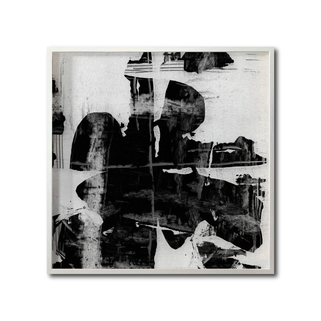 Cuadro Decorativo Abstracto Negro Arena 025 - Para Credenza