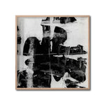 Cargar imagen en el visor de la galería, Cuadro Decorativo Abstracto Negro Arena 025 - Para Credenza
